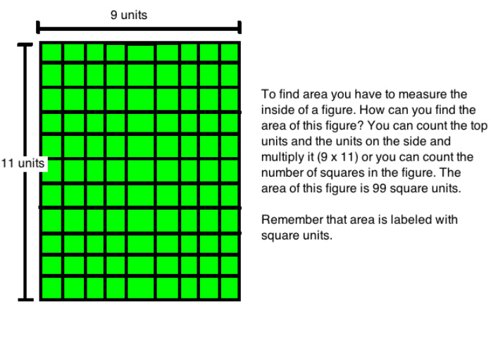 How do you find the area of a square?